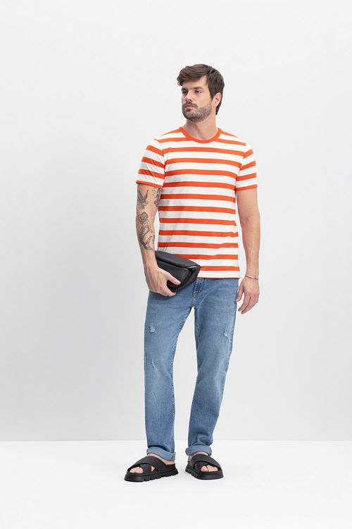 Camiseta masculina com listras Essendi